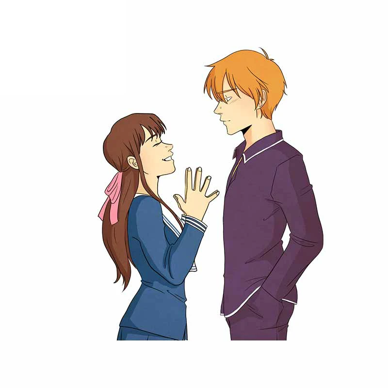 

Personality Car Sticker for Fruits Basket Fine Decal Funny PVC Material Occlusion Scratch Waterproof Decoration 8cmX13cm