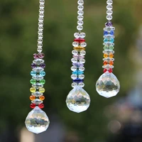 1pcs 30mm 40mm diy crystal ball suncatcher rainbow maker hanging pendant for home wedding decoration window ornament