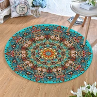 morocco ethnic style round carpets non slip area rugs living room bedroon kids play mat