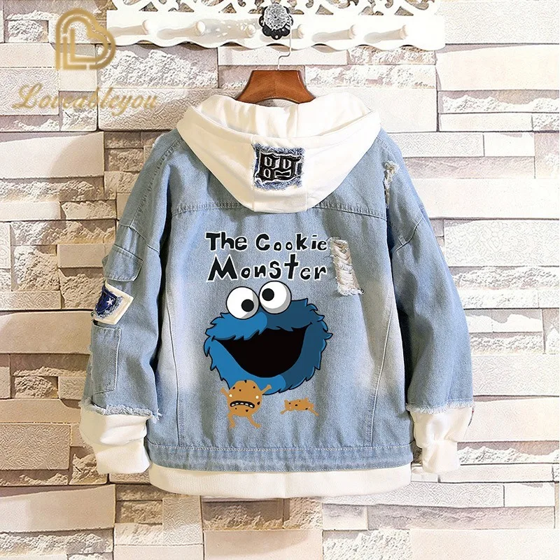 Аниме Косплей толстовки костюмы для мужчин и женщин джинсовая синяя куртка на