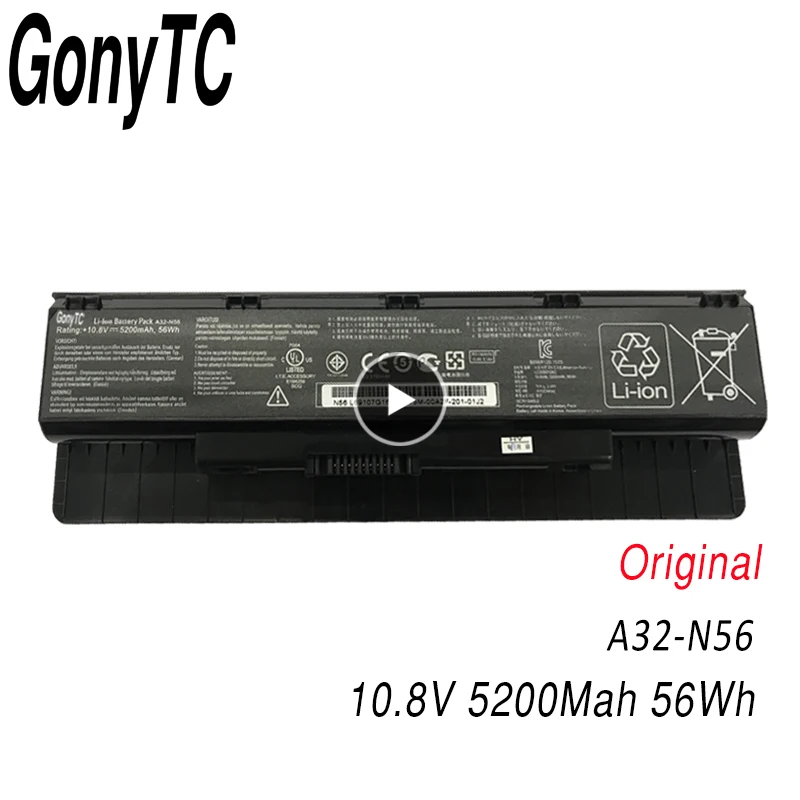 GONYTC A32-N56 оригинальный a33-N56 для Asus N56 N56D N56DY N56J N56JK N56VM N56VV N56VZ N56JN N56JR N56V N56VB - купить по