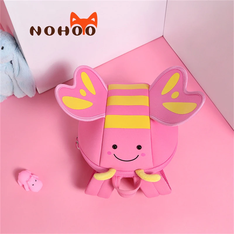 NOHOO портфель школьный крылья ангела рюкзак 3D мультфильм бабочка детская сумка для 2-7 лет девочек рюкзак школьный
