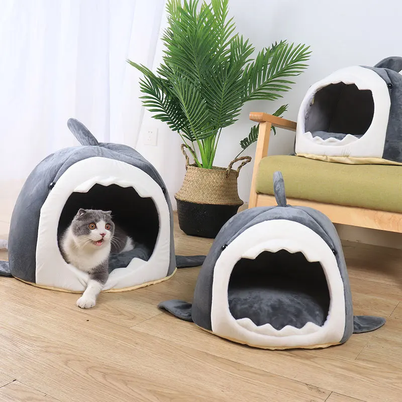 

Warm Soft Cat Bed Winter Warm House Cave Pet Dog Soft Nest Kennel Kitten Bed House Sleeping Bag for Small Medium Dogs Supplies
