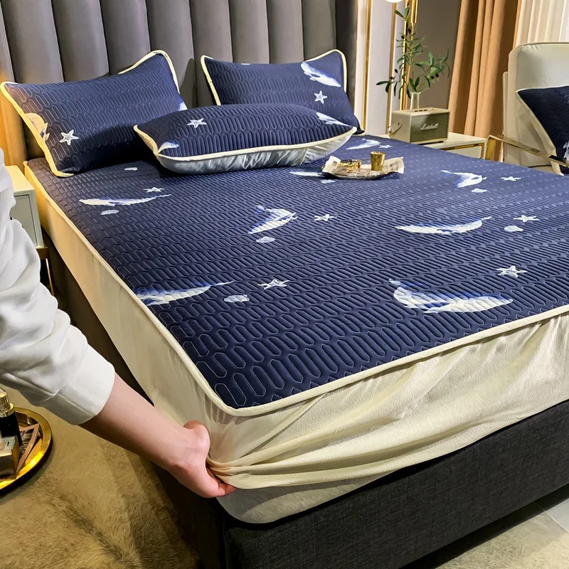Мультяшный КИТ шелковистый нано латексный крутой матрас для кровати летняя