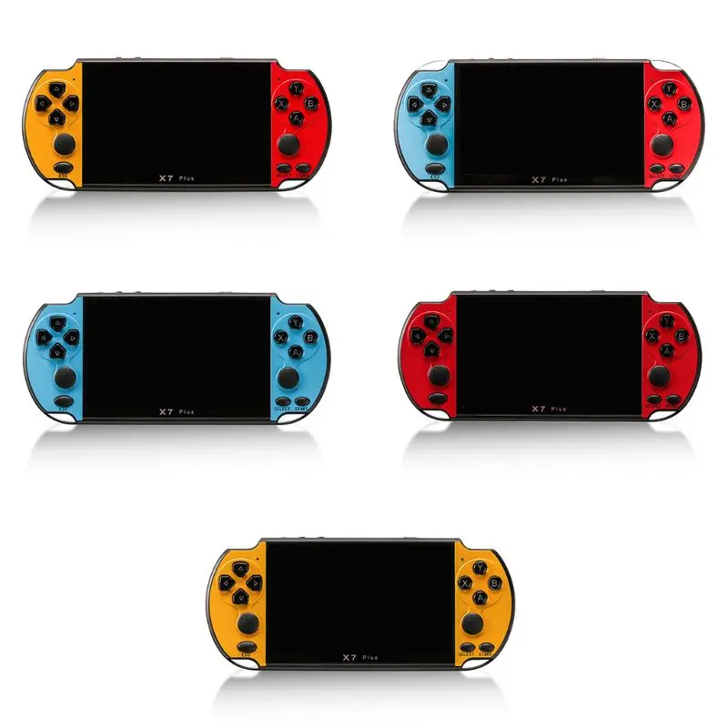 

X7Plus 5.1 Inch Colorful Screen Game Console Dual Rocker Handheld Retro Game Host Machine for Gaming Lovers Toys Gifts