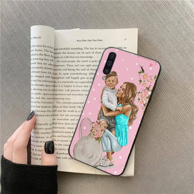 

Baby mother cartoon pink fashion Phone Case For Samsung galaxy S 9 10 20 A 10 21 30 31 40 50 51 71 s note 20 j 4 2018 plus