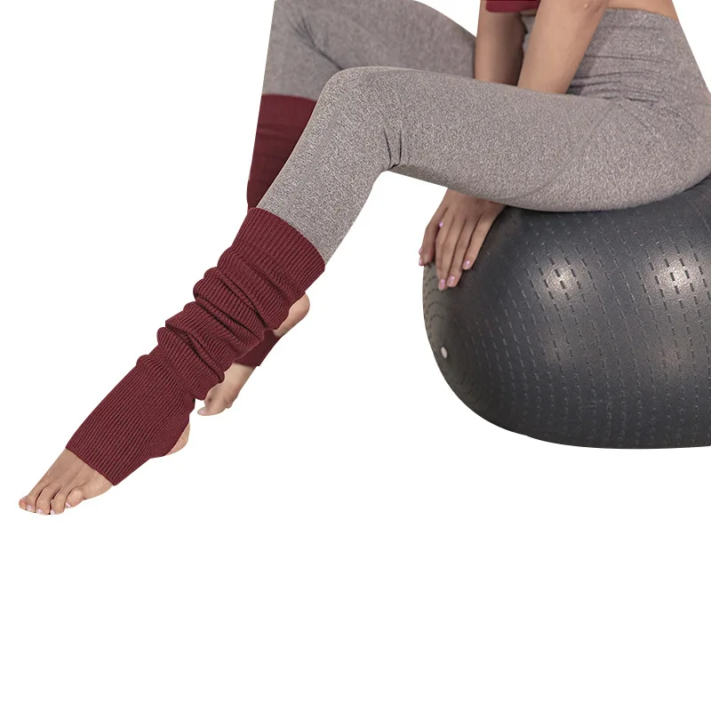 Женские носки для йоги гольфы теплая шерсть женские пилатеса балета зимнего