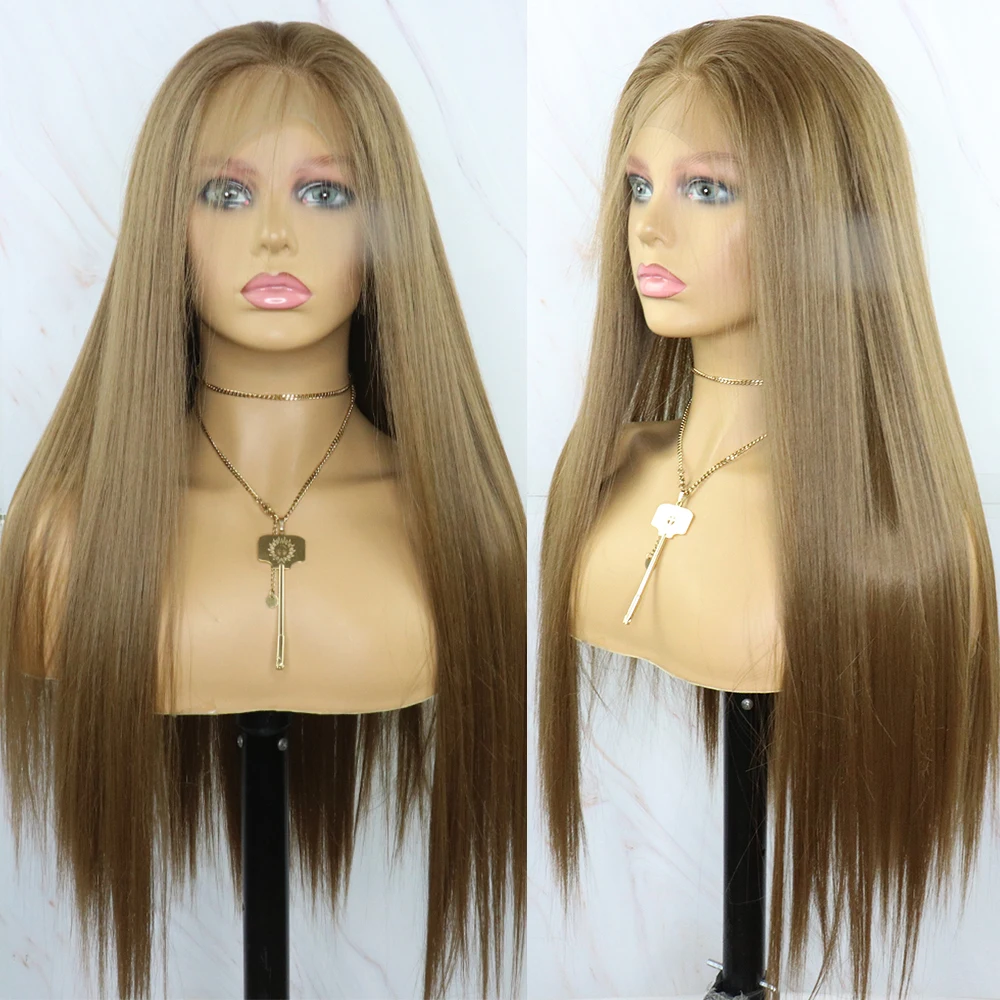 Beautiful Diary Silky Straight Heat Resistant Synthetic Lace Front Wigs #10 13x4inch Futura Hair Lace Frontal Wigs For Women