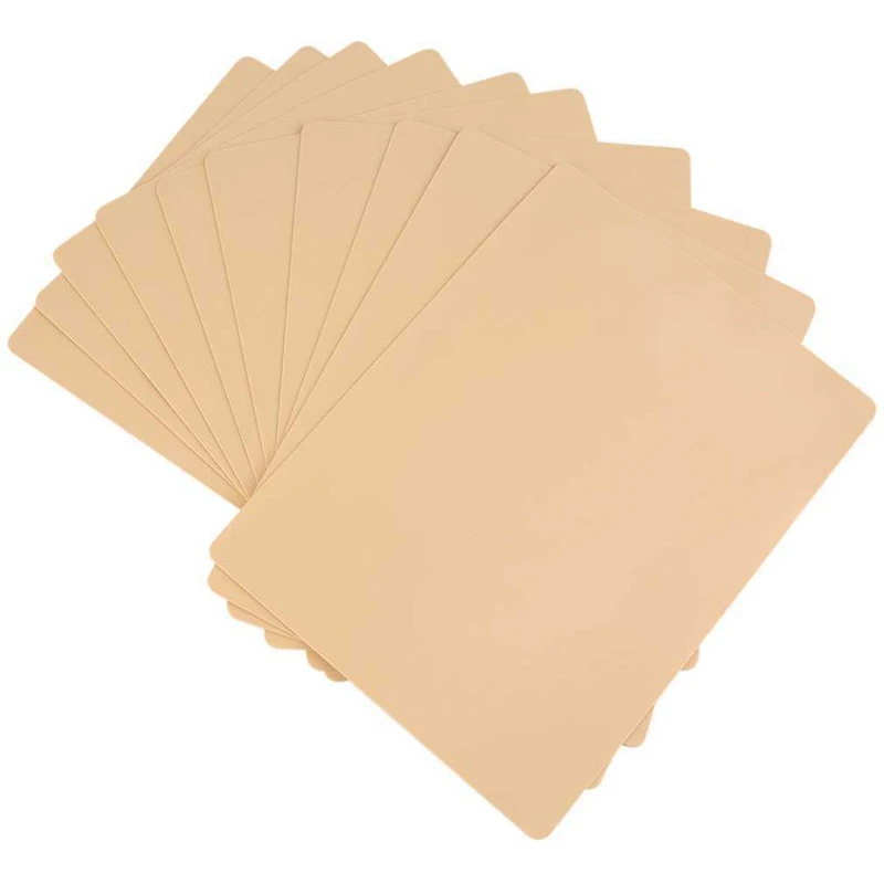 

5Pcs Permanent Makeup Eyebrow Lips Blank Tattoo Practice Skin Sheet for Needle Machine Supply Kit