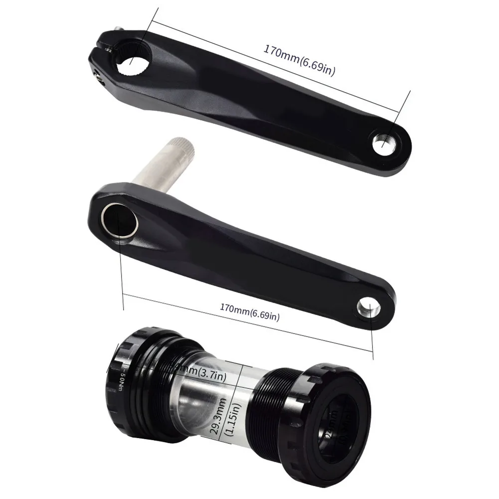 

MTB Bike 170mm Bottom Bracket Crank 32/34/36/38T Sprocket Bicycle Accessories Replacement Parts