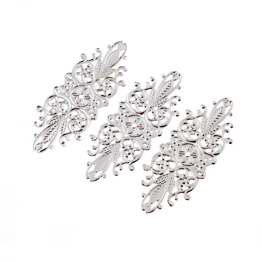 5 шт с бронзовой филигранью под старину Цветочные обертывания соединители