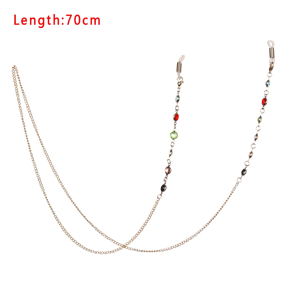 

Stainless Steel Cord for Sunglasses 75CM Cord with Strap Multicolor Chain for Reading 1PCS Hot Sale