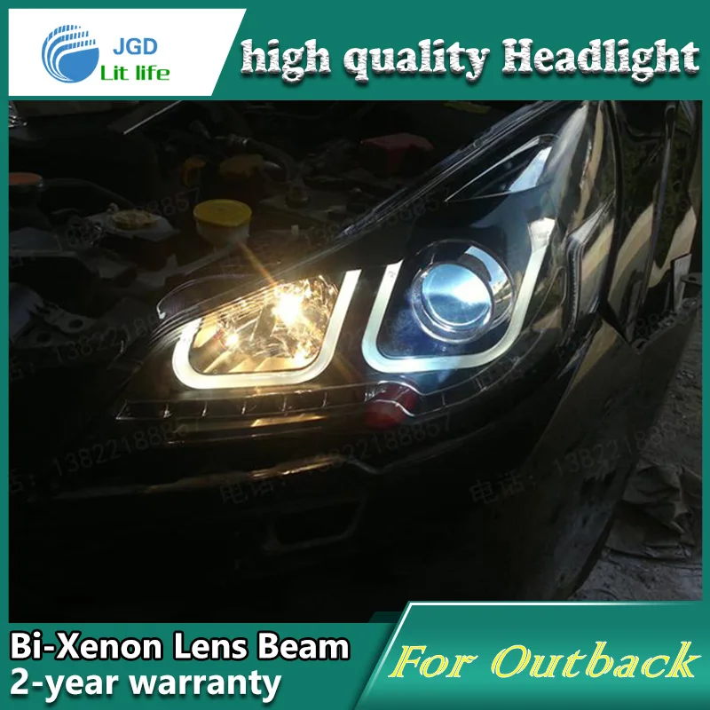 Высококачественный чехол для стайлинга автомобиля Subaru Outback фары 2010-2012
