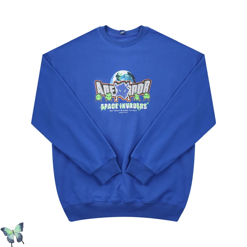 

Adererror Earth Little Monster Printing Terry Sweatshirts Men Women Cotton High Quality Casual Ader Error Pullover Sweatshirt