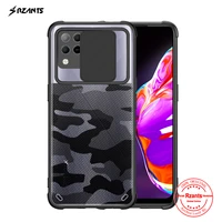 rzants for infinix hot 10s case hard camouflage lens camera protection hlaf clear cover