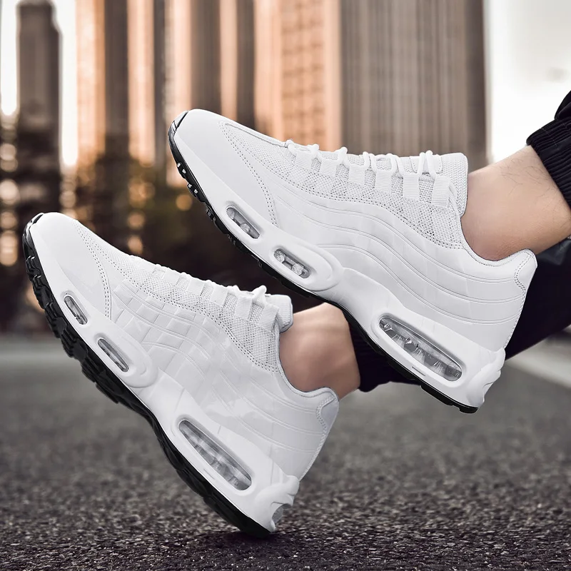 

New Air Cushion Sports Shoes Men Breathable Running Shoes Outdoor Sports Jogging Sneakers Multiple Colour Zapatillas Size39-47