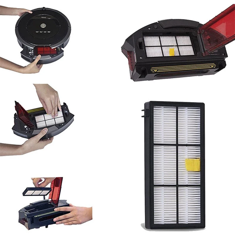 

Side Brush HEPA Filter Accessories Replacement for IRobot Roomba 800 Series 860 870 871 880 890 Vacuum Cleaner Parts