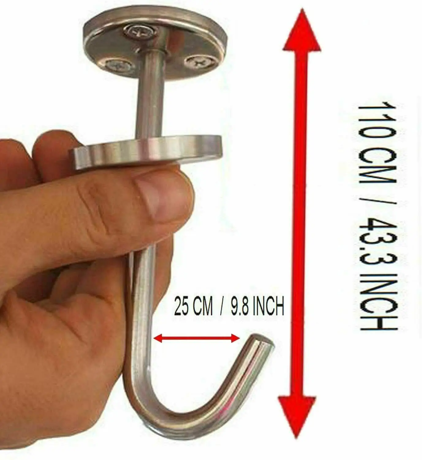 Вешалка из нержавеющей стали крючок-органайзер под шкаф для бананов или тяжелой