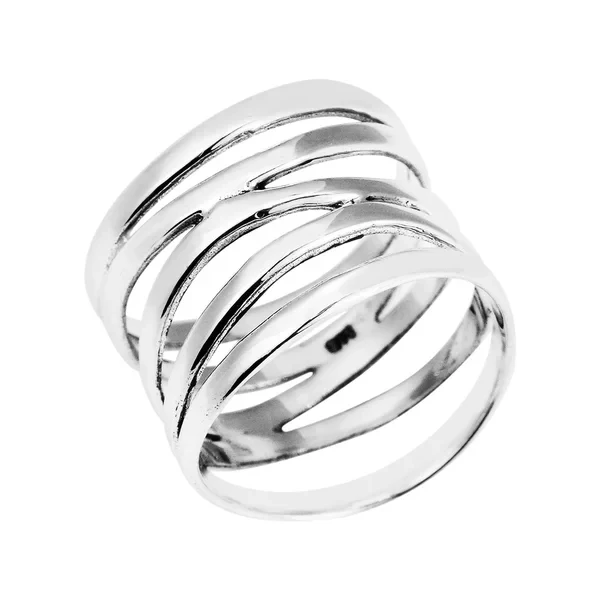 

Fashion Silver Plated Five Band Coil Ring Handmade 5 Layers Wide Rings For Men Women Punk Party Jewelry Accessories Gift H4Z174