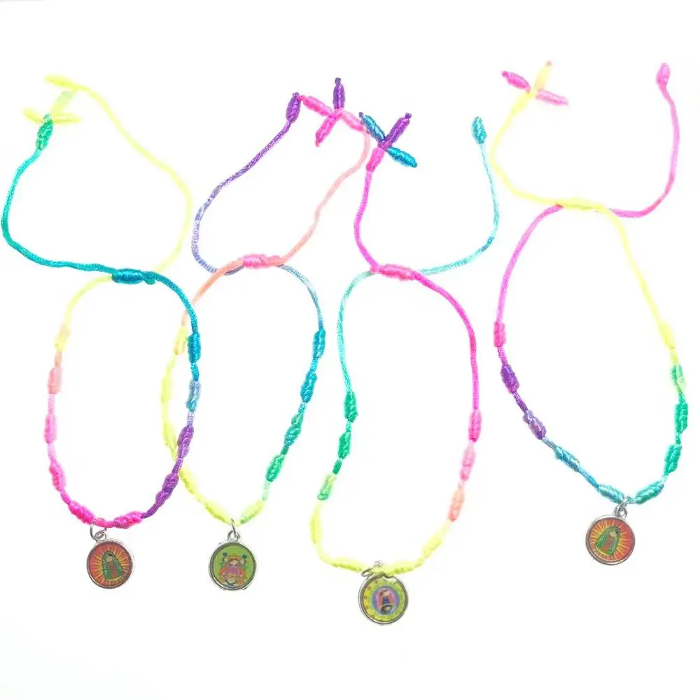 Браслет с бусинами радужной расцветки регулируемый браслет унисекс | Украшения и