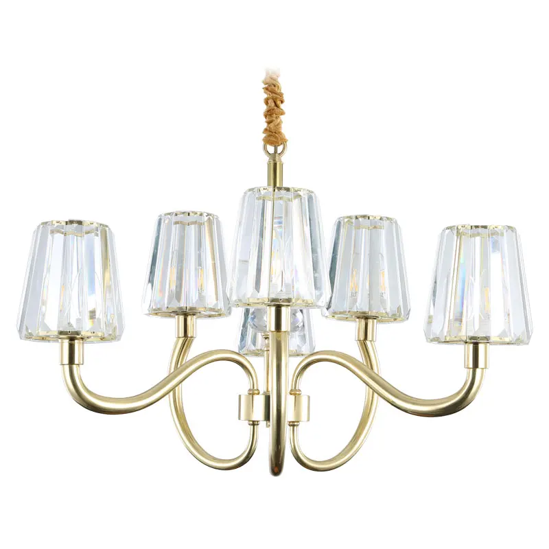 Реальный полный Медь Люстра для Спальня обеденный Гостиная современный