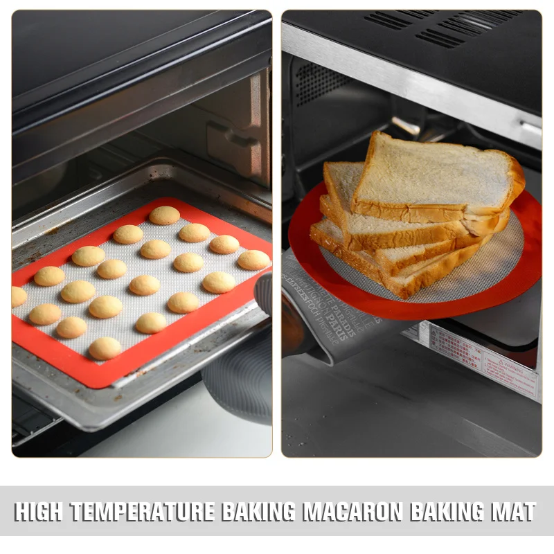 

Professional Non-Stick DIY Cake Cookie Food Bakeware Mat Pads Silicone Fiberglass Baking Mat Silicone Roast Tool Accessories