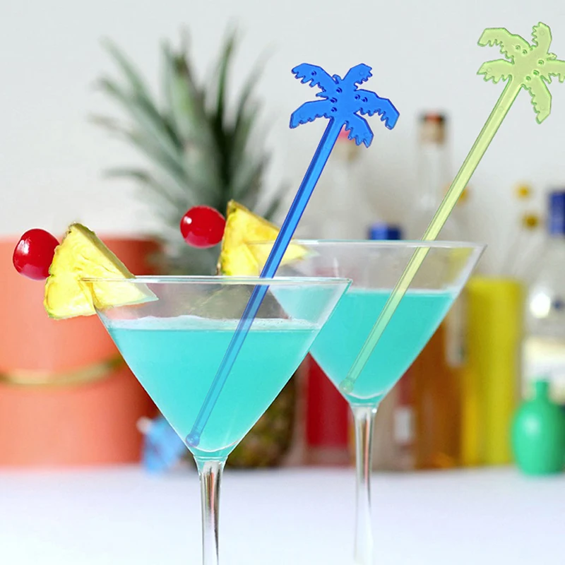 50 шт. пластиковые Коктейльные соки в форме кокосового дерева | Дом и сад