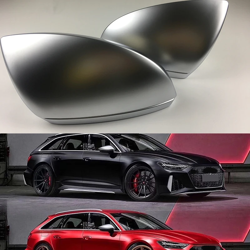 

Матовая хромированная боковая зеркальная Крышка для Audi A6 C8 A8 D5, крышки A4 B9 B8.5 A3 8V S3 RS3 A5 B8 B7 B6 C7 A8 D4 Q5 2005-2020, замена