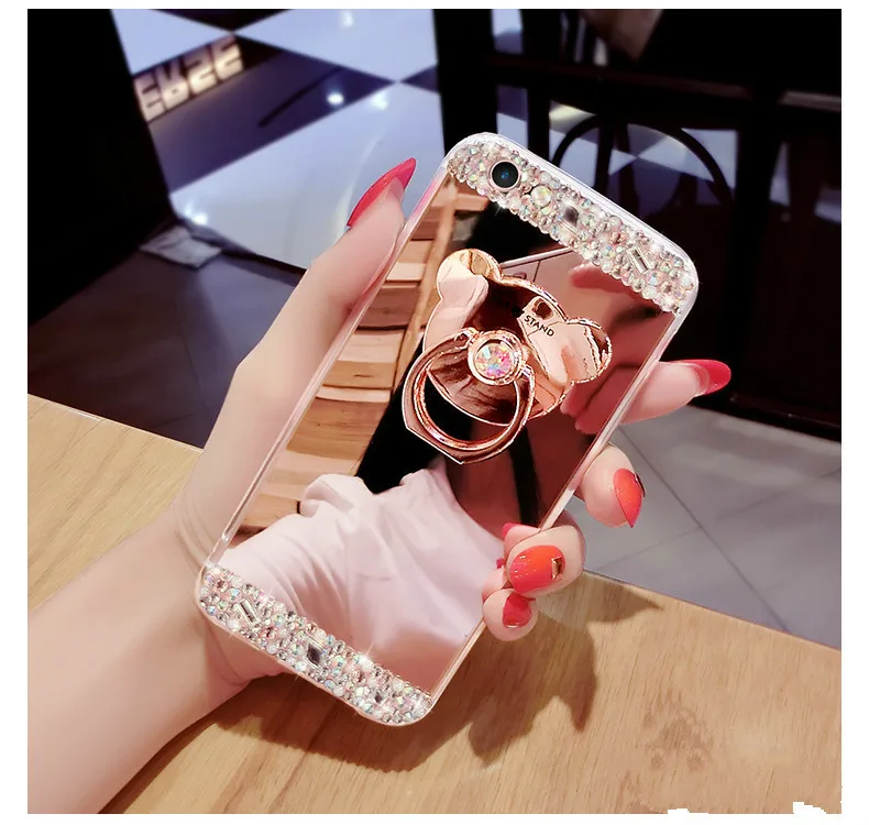 Кристальный чехол для телефона для iPhone 11 Pro Max, Роскошный чехол с бриллиантами для iPhone 7, 8, 6, 6s Plus, стразы, зеркальный чехол для iPhone XS, XR, Xs, Max