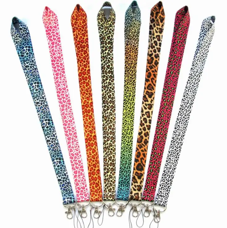 Ремешки для телефона с леопардовым принтом смешанные держатели Id бейджей