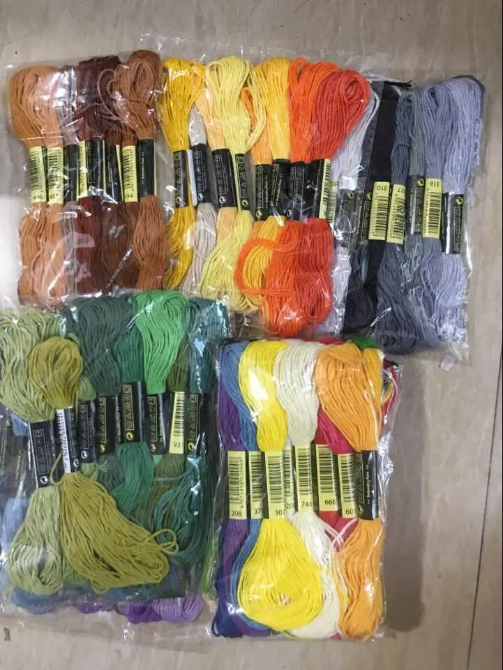 30 шт. разноцветные цвета dmc вышивка нить для вышивки крестиком хлопковая