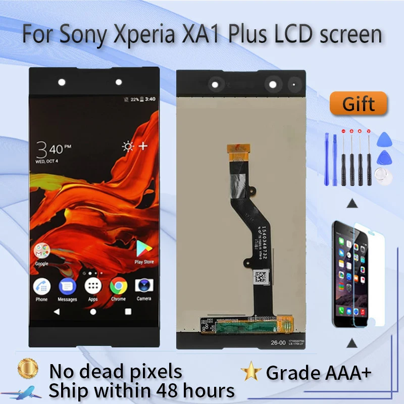 

ЖК-дисплей для Sony Xperia XA1 Plus, сменный экран в сборе с сенсорным G3416 G3412 G3426 G3421 G3423, ЖК-дисплей с запасными частями