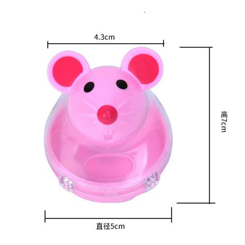 Веселые игрушки для домашних животных кошек емкость мышь утечка пищевые шарики