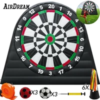 fashionable 3 meter inflatable soccer darts board kick game inflatable football games target with balls