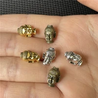 junkang 10pcs 913mm three color buddha head portr bead spacer charms for diy bracelets jewelry handmade making