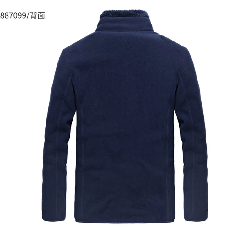Winter Large Size Plus Velvet Reversible Jacket Men Women Outdoor Trekking Hiking Climbing Coat Sports Thermal Fleece Clothes