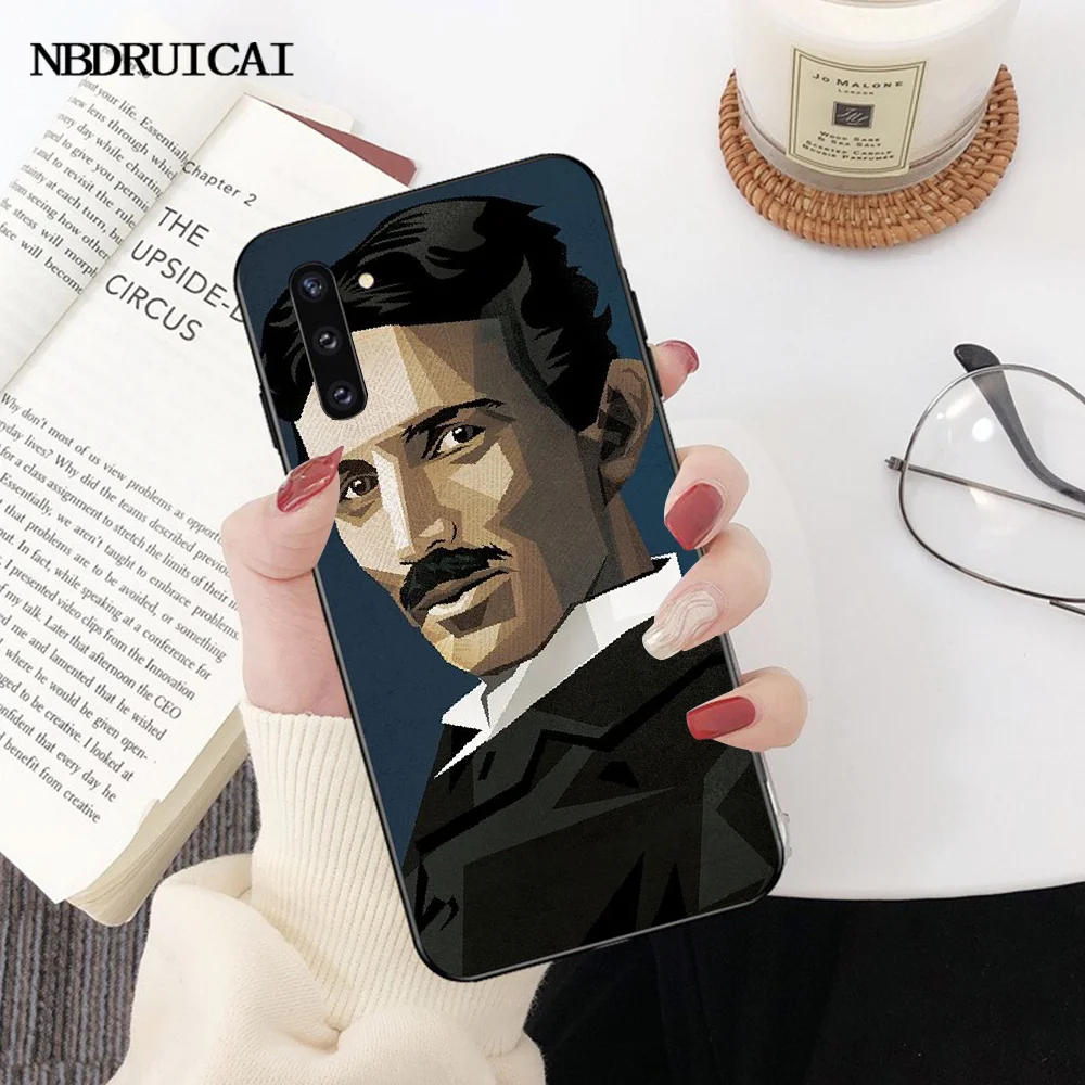 NBDRUICAI Nikola Tesla чехол черный мягкий для телефона Samsung Note 3 4 5 7 8 9 10 pro M10 20 30 | Мобильные