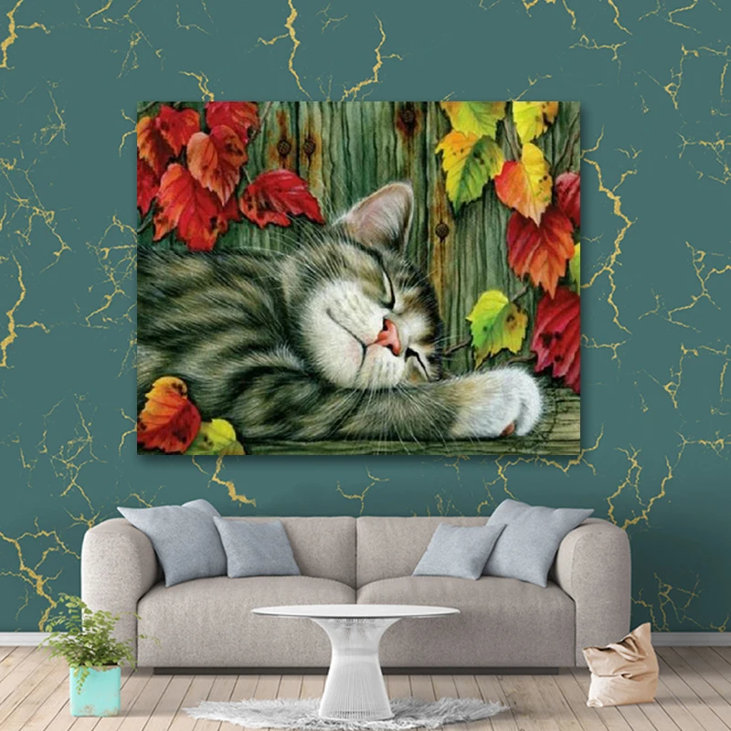 Рисование по номерам рисование милый котенок размер мама и ребенок пара кошка