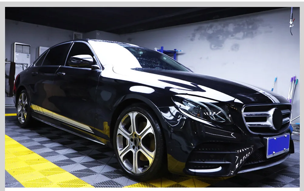 Newest For Mercedes Benz A C E GLC GLA CLA GLS GLE Class W177 W205 W213 Car Headlamps TPU Smoked Black Headlights Protector Film