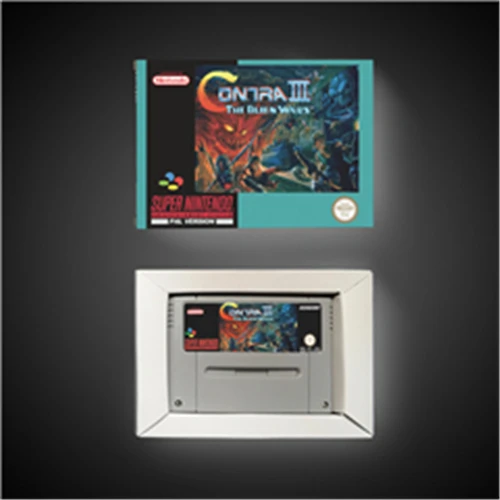 Contra III The Alien Wars EUR версия карта действия для игры в розничной упаковке|Запасные