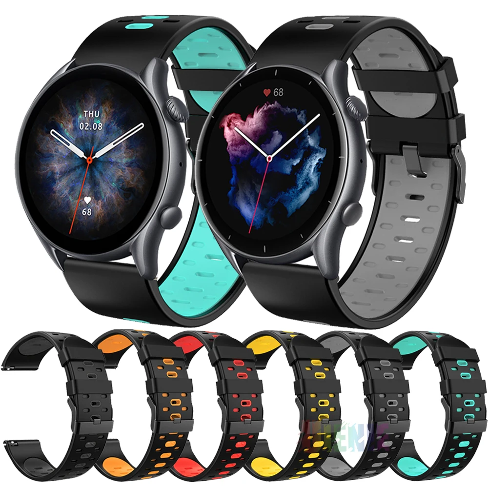 

Ремешок для Huami Amazfit GTR 3/GTR 3 Pro gtr2e Amazfit, силиконовый сменный Браслет для смарт-часов GTR 3 3 Pro
