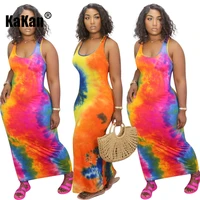 kakan european and american womens fashion trend printing dress summer new sleeveless womens dress