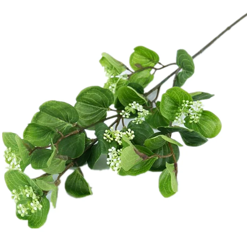 7 шт. шелковая длинная эвкалипта древовидные ветви зелени Моделирование зеленых