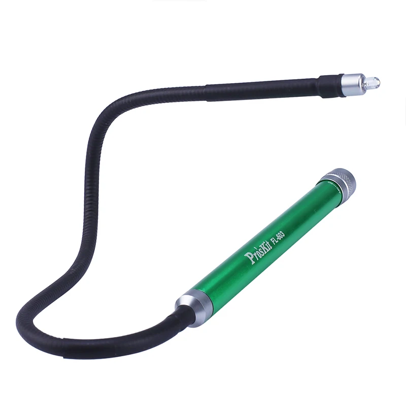 Pro'skit FL-603 гибкий светодиодный фонарик портативный мягкий без рук для ремонта