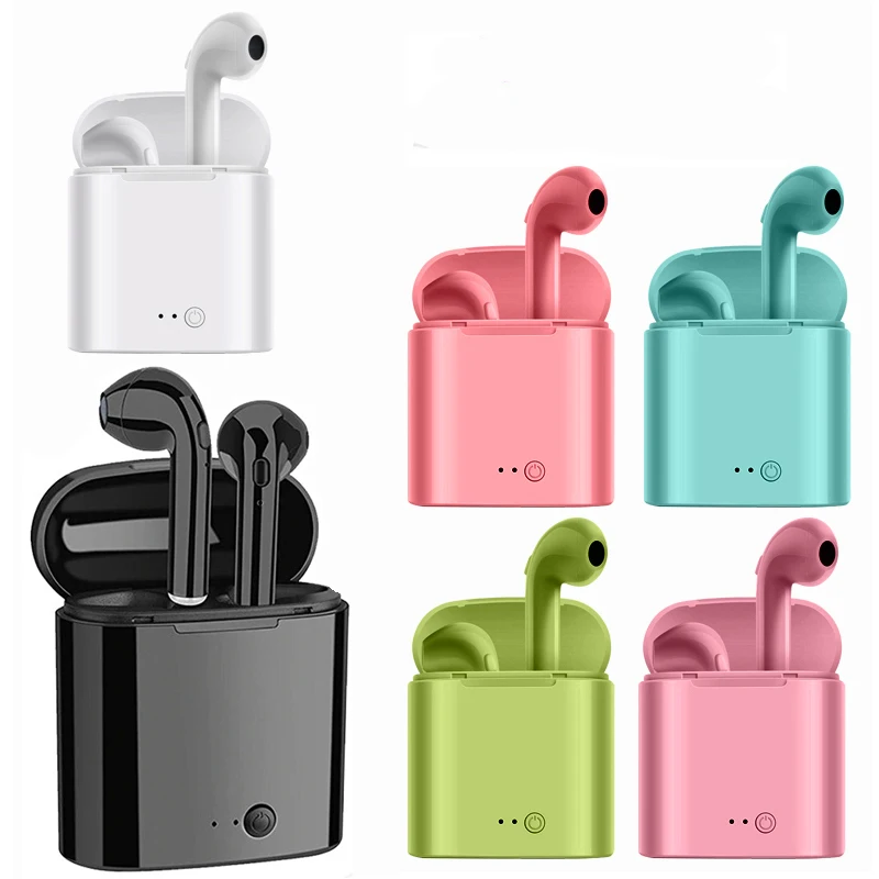 

Беспроводные наушники I7s TWS, стерео беспроводные наушники, беспроводные наушники-вкладыши, совместимы со всеми смартфонами