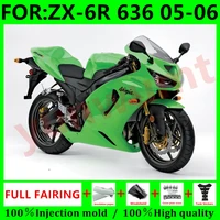 new motorcycle injection mold fairings kit fit for kawasaki ninja zx 6r zx6r 636 2005 2006 05 06 bodywork full fairing set green