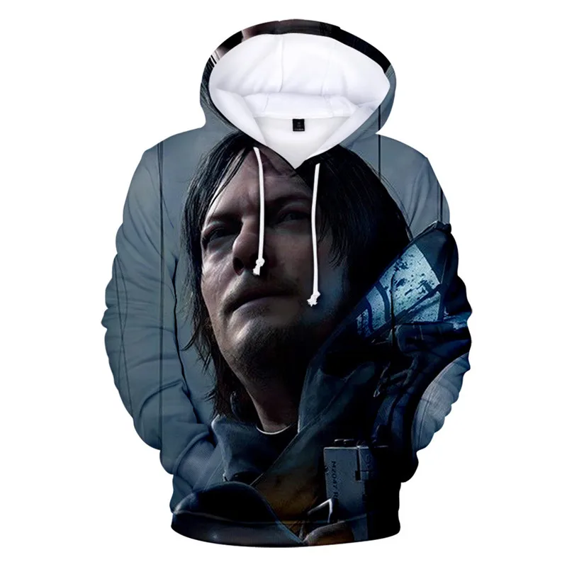 Толстовки с капюшоном с 3D принтом игры «Death Stranding», повседневные толстовки Harajuku, пуловер с капюшоном, топ для мужчин и женщин на Хэллоуин, Disrfaz Lovers