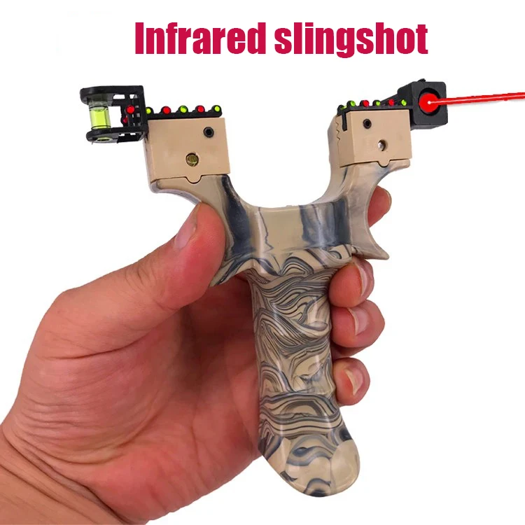 

Professional Hunting Infrared Slingshot with Level High Precision Instrument for Outdoor Catapult Sling Shot Laser Aiming