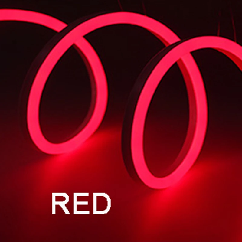 Red 220V неоновая Светодиодная лента светильник веревка светильник лента 120led/M IP67 Водонепроницаемый гибкие Фея светильник ing наружного и внутреннего Lighting - Испускаемый цвет: Red