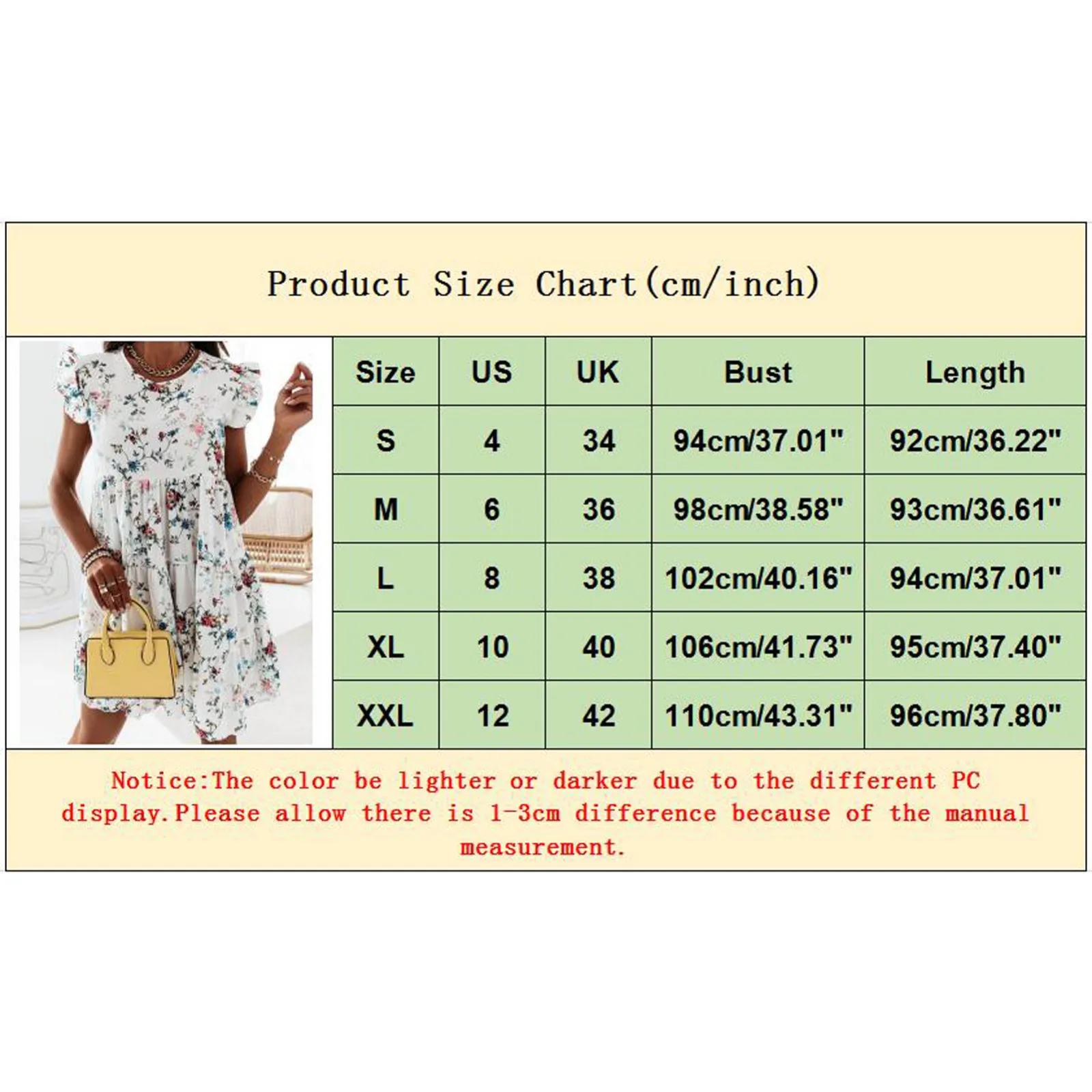 

Vintage Floral Dress Women's Summer Bohemian Casual Floral Print Mini Cocktail Beach Mini Dress Sundress Sukinki Na Lato Robe